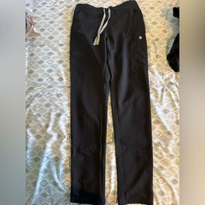 Figs Yola Skinny scrub pants black
